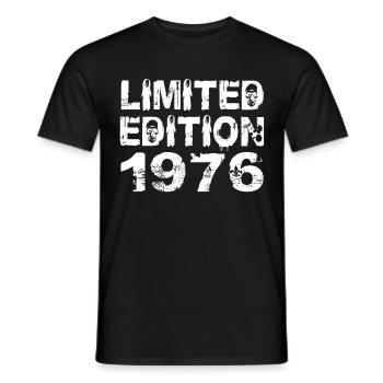 Édition Limitée 1976 Anniversaire 1976 Anniversaire - T-shirt homme - noir - Devant - AI Model Male 178 light (178cm)