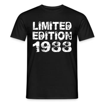 Limited Edition 1988 Geburtstag 1988 Geburtstag - Männer T-Shirt - Schwarz - Vorne - AI Model Male 178 light (178cm)