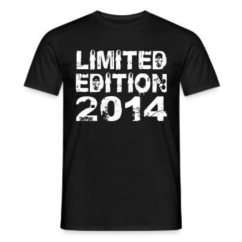 Edition Limitée 2014 Anniversaire 2014 Anniversaire - T-shirt homme - noir - Devant - AI Model Male 178 light (178cm)