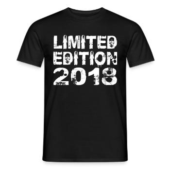 Limited Edition 2018 Geburtstag 2018 Geburtstag - Männer T-Shirt - Schwarz - Vorne - AI Model Male 178 light (178cm)