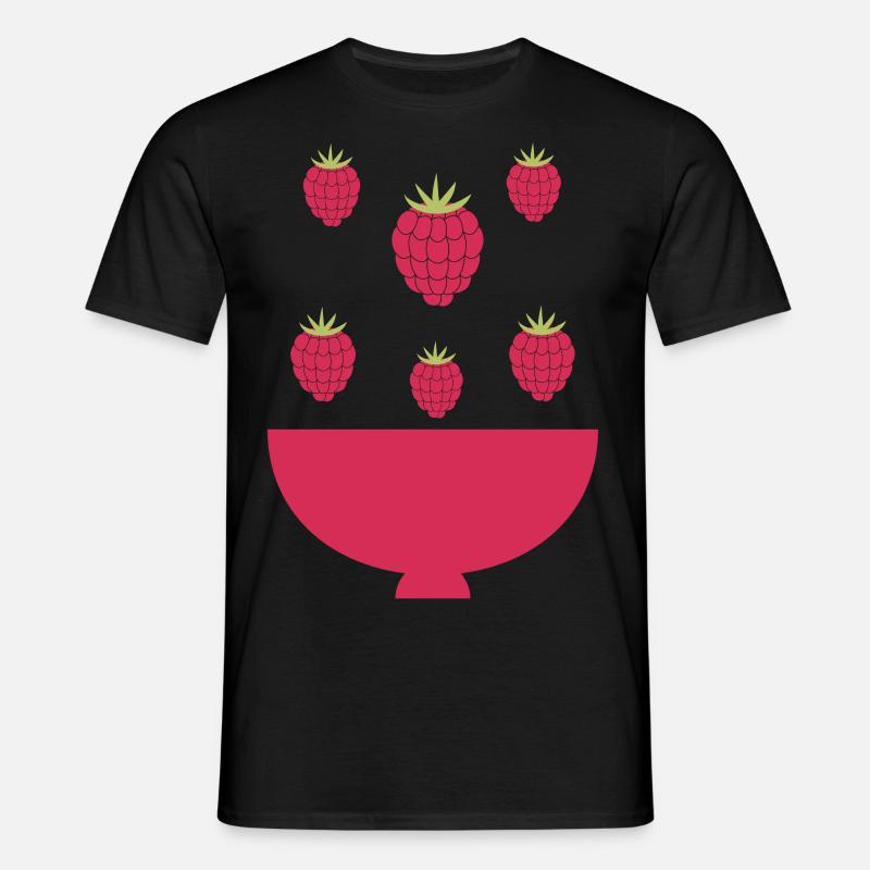 Raspberry explosion - Men's T-Shirt - black