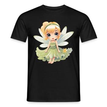 Douce fée avec magie féerique pour les enfants et les dames - T-shirt homme - noir - Devant - AI Model Male 178 light (178cm)