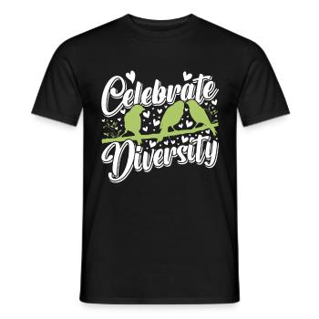 Canaries Celebrate Diversity Canary - Men's T-Shirt - black - Front - AI Model Male 178 light (178cm)