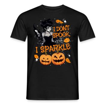 Halloween-Fee Verkleidung I don't spook, I sparkle - Männer T-Shirt - Schwarz - Vorne - AI Model Male 178 light (178cm)