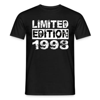 Édition Limitée 1998 Anniversaire 1998 Anniversaire - T-shirt homme - noir - Devant - AI Model Male 178 light (178cm)