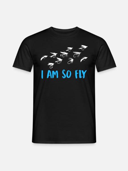 Fliegenfischer I´m so fly Fischjagd Angler - Männer T-Shirt - Schwarz