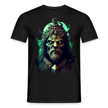 Donnernde Gitarrenlegende - Männer T-Shirt - Schwarz - Vorne - AI Model Male 178 light (178cm)