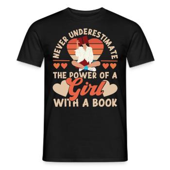 Feminist Retro Never Underestimate - Männer T-Shirt - Schwarz - Vorne - AI Model Male 178 light (178cm)