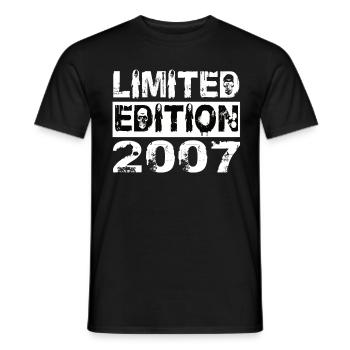 Limited Edition 2007 Geburtstag 2007 Geburtstag - Männer T-Shirt - Schwarz - Vorne - AI Model Male 178 light (178cm)