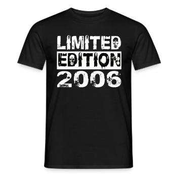 Limited Edition 2006 Geburtstag 2006 Geburtstag - Männer T-Shirt - Schwarz - Vorne - AI Model Male 178 light (178cm)