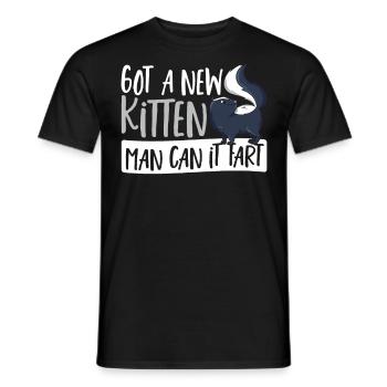 Ich habe ein neues Kätzchen erhalten Mann kann es - Männer T-Shirt - Schwarz - Vorne - AI Model Male 178 light (178cm)