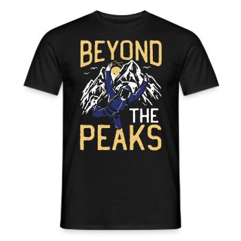 Beyond The Peaks Fallschirmspringen - Männer T-Shirt - Schwarz - Vorne - AI Model Male 178 light (178cm)