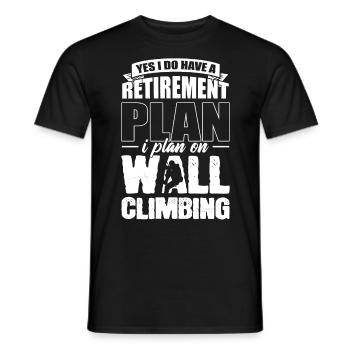 Oui, j’ai un plan de retraite que j’ai l’intention de faire - T-shirt homme - noir - Devant - AI Model Male 178 light (178cm)