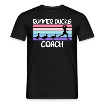 Ducks Runner Ducks Coach Duck Lover Shirt - Men's T-Shirt - black - Front - AI Model Male 178 light (178cm)