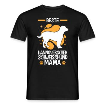 Beste Hannoverscher Schweißhund Mama - Männer T-Shirt - Schwarz - Vorne - AI Model Male 178 light (178cm)