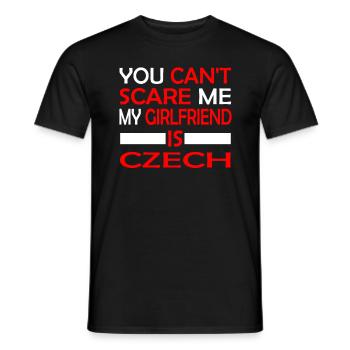 Petite amie tchèque - T-shirt homme - noir - Devant - AI Model Male 178 light (178cm)