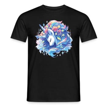 Unicorn Unicorns Unicorn party Unicorns - Men's T-Shirt - black - Front - AI Model Male 178 light (178cm)
