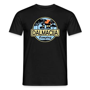 Dalmacija Camping - Männer T-Shirt - Schwarz - Vorne - AI Model Male 178 light (178cm)