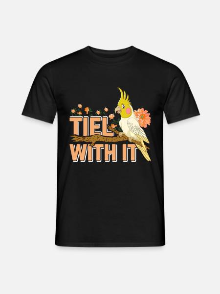 Cockatiel Tiel avec elle Bird Friend Perruche - T-shirt homme - noir