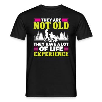 Altenpfleger They Are Not Old Pfleger Pflege - Men's T-Shirt - black - Front - AI Model Male 178 light (178cm)