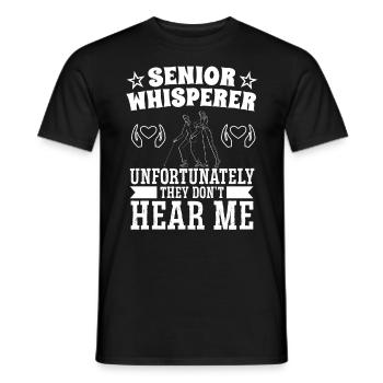 Infirmière gériatrique Chuchoteur principal Soins infirmiers - T-shirt homme - noir - Devant - AI Model Male 178 light (178cm)