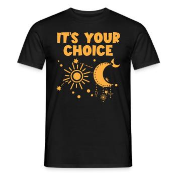 Astrologie Its Your Choice Esoterik Zeichen - Männer T-Shirt - Schwarz - Vorne - AI Model Male 178 light (178cm)