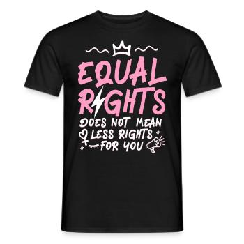 Égalité féministe des droits pour les autres - T-shirt homme - noir - Devant - AI Model Male 178 light (178cm)