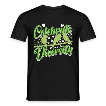 Canaries Celebrate Diversity Canary - Men's T-Shirt - black - Front - AI Model Male 178 light (178cm)