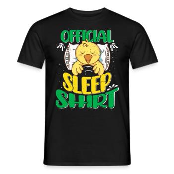 Ducklings Official Sleep Shirt Duck Lover - T-shirt homme - noir - Devant - AI Model Male 178 light (178cm)