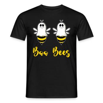 Boo Bees - Des abeilles d’Halloween déguisées en fantômes - T-shirt homme - noir - Devant - AI Model Male 178 light (178cm)