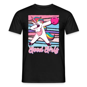 Bowlingspieler Good Girls Bowling Damen - Männer T-Shirt - Schwarz - Vorne - AI Model Male 178 light (178cm)