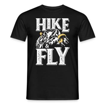 Randonnée et vol en parapente Parapentes - T-shirt homme - noir - Devant - AI Model Male 178 light (178cm)
