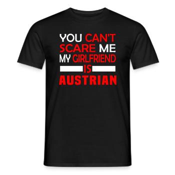 Austrian Girlfriend - Men's T-Shirt - black - Front - AI Model Male 178 light (178cm)