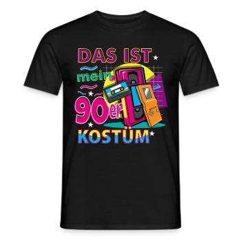 Das ist mein 90er Kostüm - Männer T-Shirt - Schwarz - Vorne - AI Model Male 178 light (178cm)