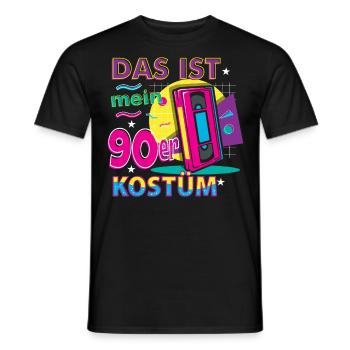 Das ist mein 90er Kostüm - Männer T-Shirt - Schwarz - Vorne - AI Model Male 178 light (178cm)