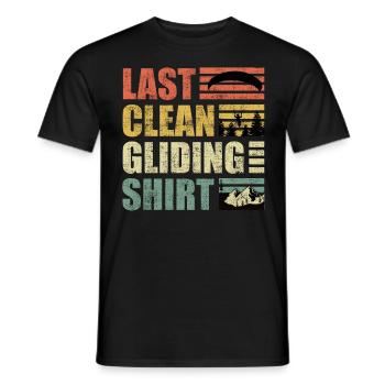 Gleitschirmflieger Last Clean Gliding Shirt - Männer T-Shirt - Schwarz - Vorne - AI Model Male 178 light (178cm)