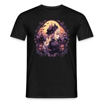 Witch Helloween Witches Outfit Witches - Men's T-Shirt - black - Front - AI Model Male 178 light (178cm)