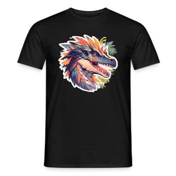 Dinosaurier Trex Dinos Dinosaurus Dino Baby - Männer T-Shirt - Schwarz - Vorne - AI Model Male 178 light (178cm)