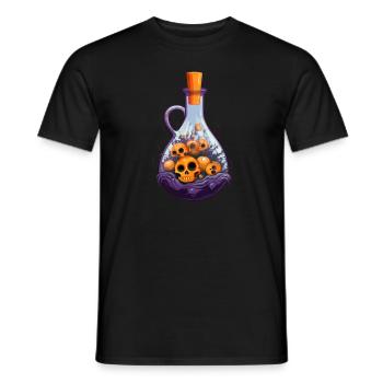 Creepy Skulls: Candy Collectors Halloween - Men's T-Shirt - black - Front - AI Model Male 178 light (178cm)