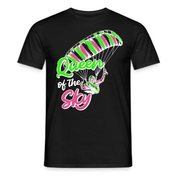 Gleitschirmflieger Frauen Queen of the Sky - Männer T-Shirt - Schwarz - Vorne - AI Model Male 178 light (178cm)