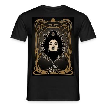 Die Sonne Tarotkarte - Männer T-Shirt - Schwarz - Vorne - AI Model Male 178 light (178cm)