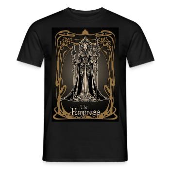 Die Kaiserin-Tarotkarte - Männer T-Shirt - Schwarz - Vorne - AI Model Male 178 light (178cm)