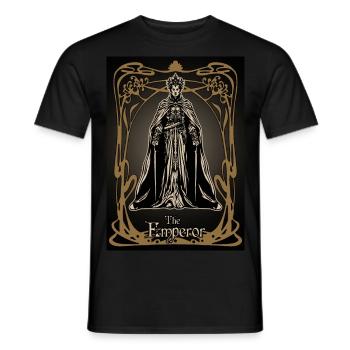 Carte tarot The Emperor - T-shirt homme - noir - Devant - AI Model Male 178 light (178cm)