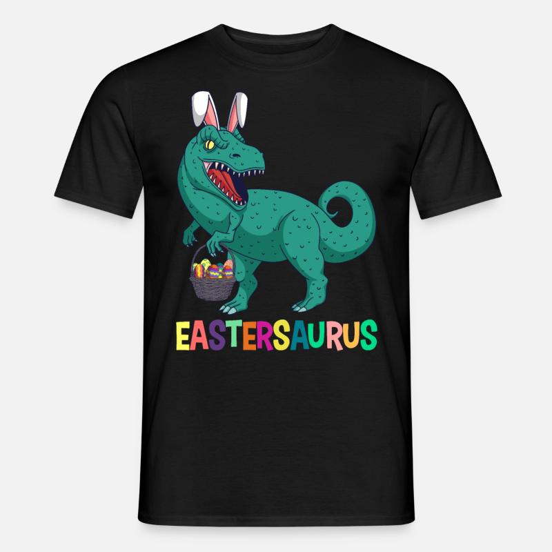 Eastersaurus Ostern T-Rex Dinosaurier Osterhase - Männer T-Shirt - Schwarz
