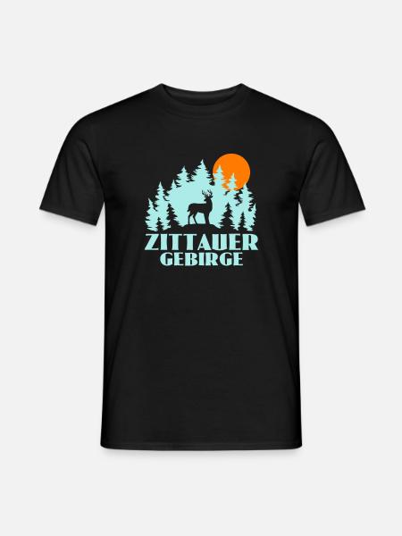 Zittauer Gebirge - Männer T-Shirt - Schwarz