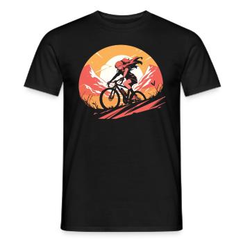 Gravel Bike Gravel Bikes Gravel Girls - Men's T-Shirt - black - Front - AI Model Male 178 light (178cm)
