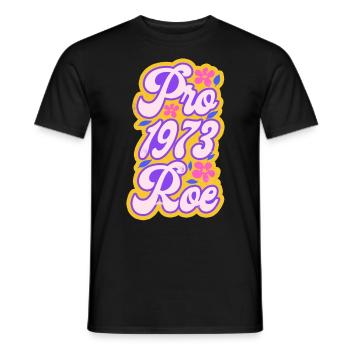 Féministe Pro 1973 Roe - T-shirt homme - noir - Devant - AI Model Male 178 light (178cm)