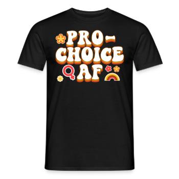 Feminist Pro-Choice Af - Men's T-Shirt - black - Front - AI Model Male 178 light (178cm)
