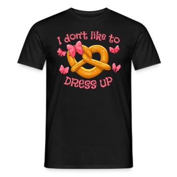Shirt I Mog mi ned Aufbrezeln Pretzels - Men's T-Shirt - black - Front - AI Model Male 178 light (178cm)