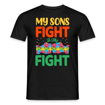 Autisme Autiste - T-shirt homme - noir - Devant - AI Model Male 178 light (178cm)